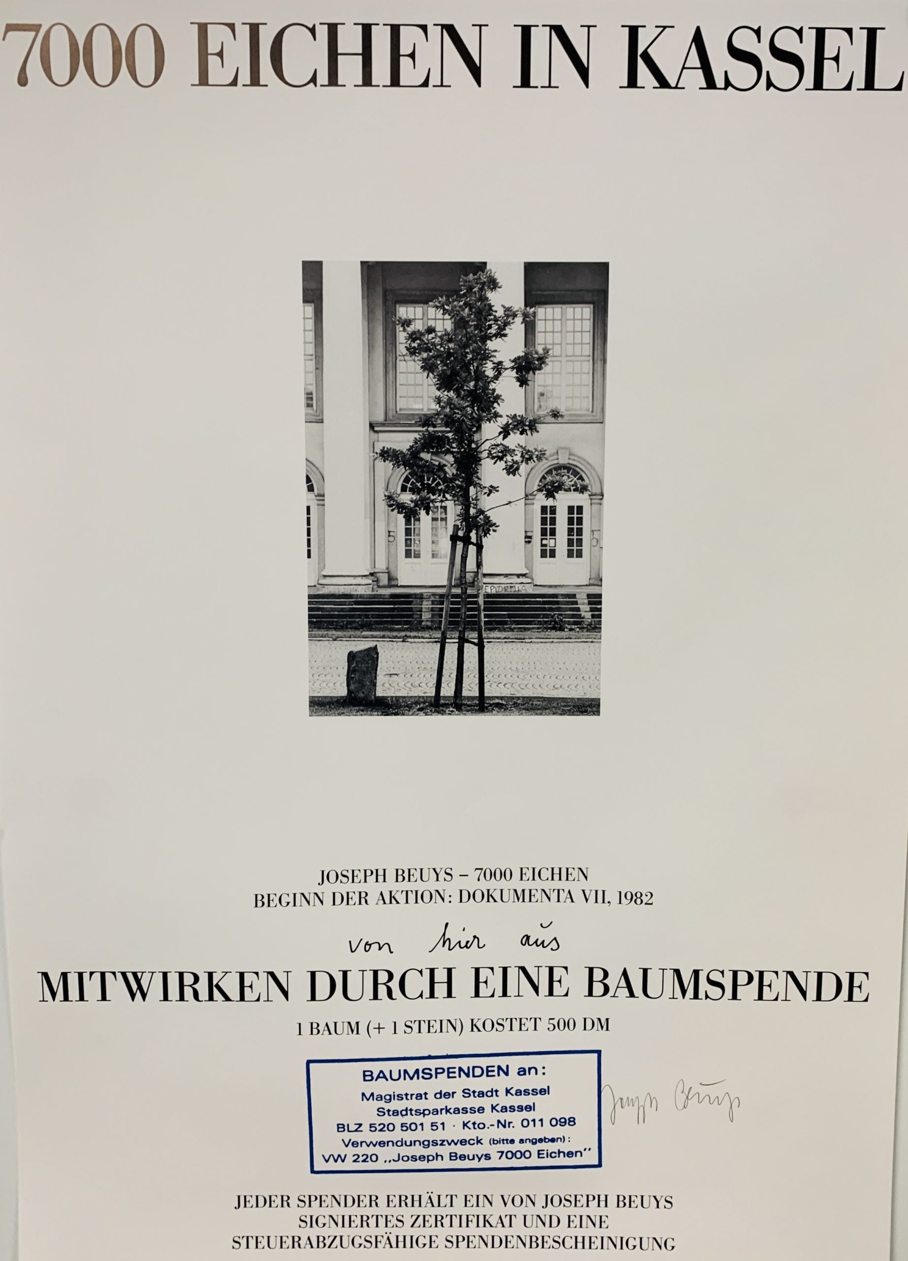 Joseph Beuys、7000 EICHEN WERDEN GEPFLANZT、海外版希少レゾネ、状態