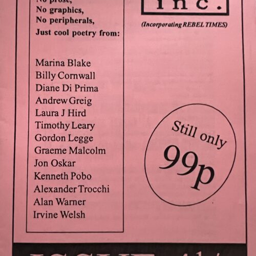 REBEL INC. NR 4 1/2. 1994. INCLUDING XEROX INSERT.