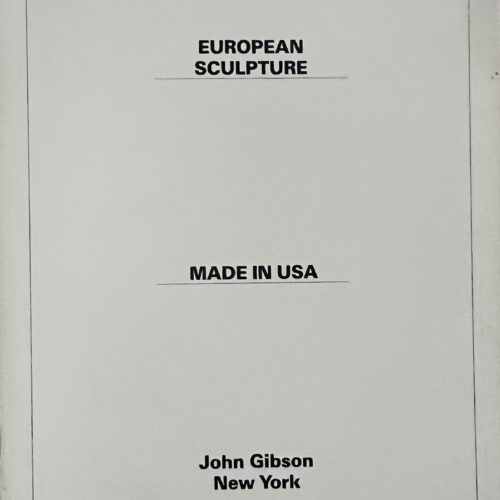 EUROPEAN SCULPTURE.  MADE IN USA. 1988.