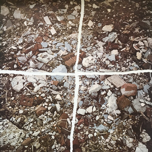 TORN PHOTOGRAPH FROM THE SECOND STOP (RUBBLE): SECOND MOUNTAIN OF SIX STOPS ON A SECTION.1970