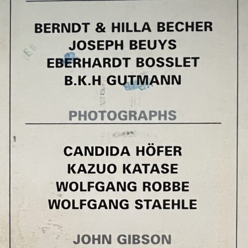 GERMAN PHOTOGRAPHERS. 1997.