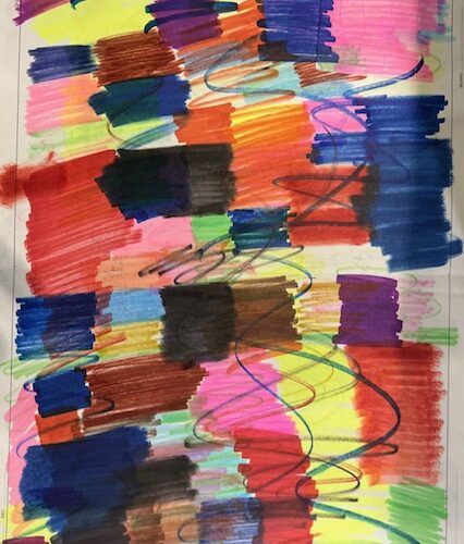 UNTITLED. C. 2015. UNIQUE SIGNED PAINTING BY CHIARI.