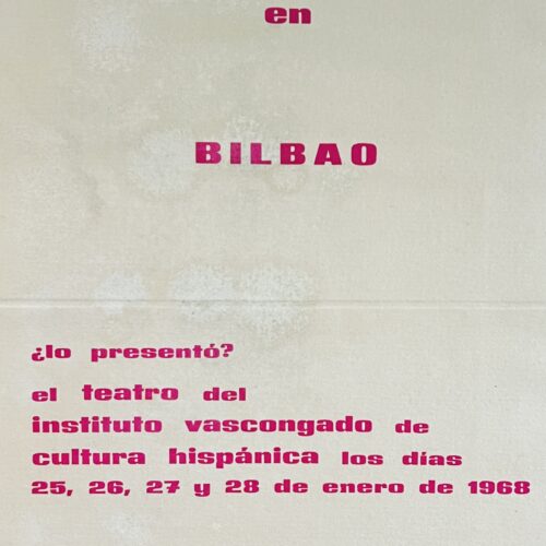 ZAJ EN BILBAO. 1968.