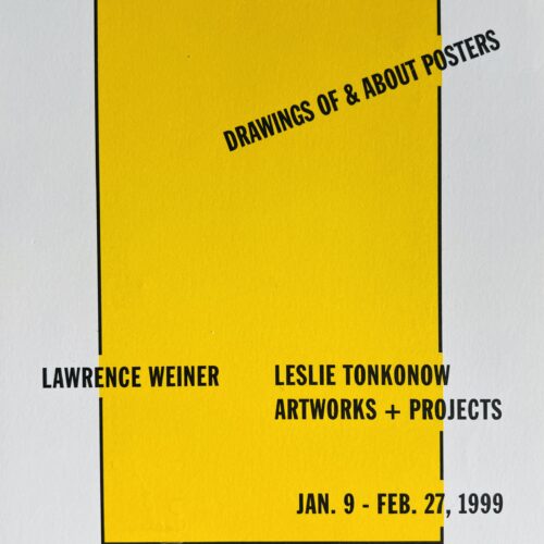 DRAWINGS OF & ABOUT POSTERS. 1999.