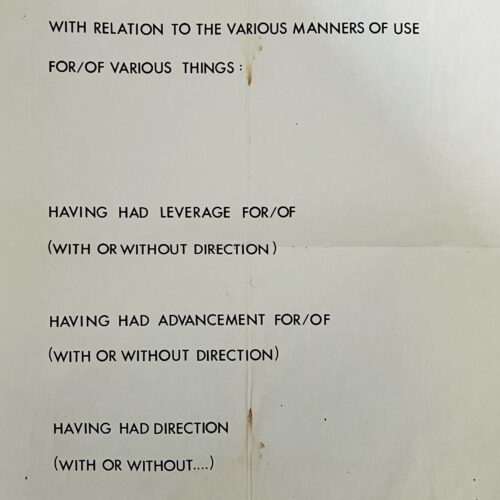 WITH RELATION TO THE VARIOUS MANNERS OF USE. 1974.