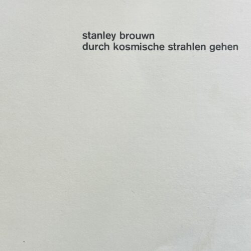 DURCH KOSMICHE STRAHLEN GEHEN. 1970.