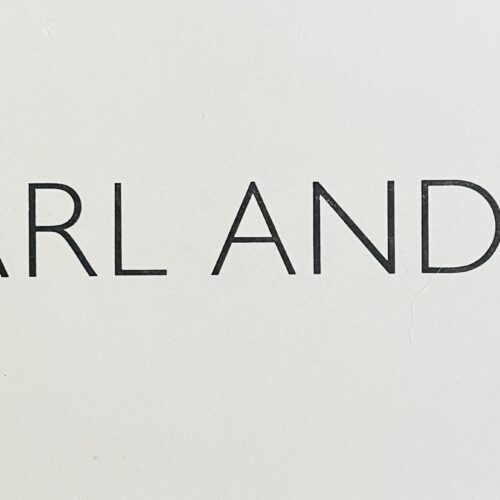 CARL ANDRE. 1981.