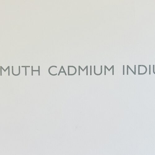BISMUTH CADMIUM INDIUM. 1991.