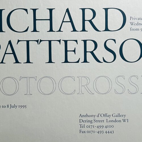 MOTOCROSSER. 1995. ARTIST'S FIRST GALLERY EXHIBITION.