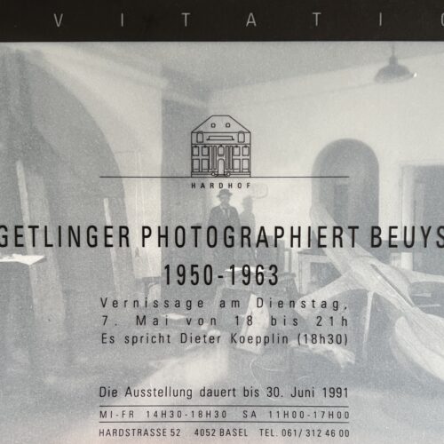 GETLINGER PHOTOGRAPHIERT BEUYS. 1991.